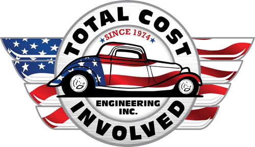 TCI Engineering Logo USA Since 1974 Total Cost Involved Logo USA Since 1974