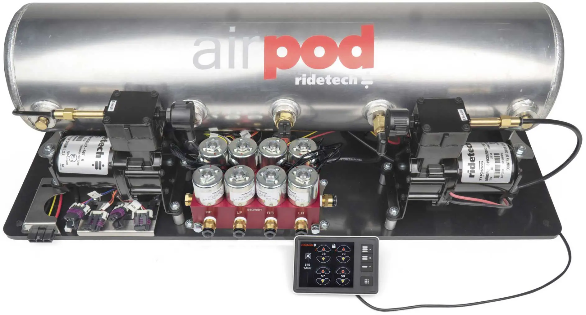 Ridetech Air Ride 5 Gallon Dual Airpod High Flow