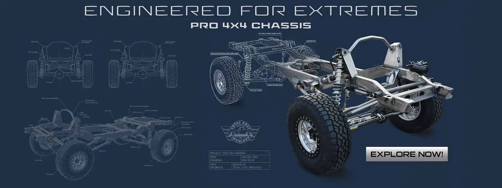 K5 Blazer, K10, K20, Universal 4x4 Chassis Now Available