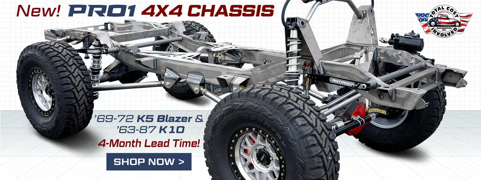 K5 Blazer & K10 Pro1 4x4 Chassis Now Available