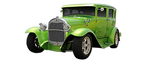 lime green 1928-1931 Ford street rod suspensions and chassis